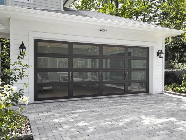 Maywood Garage Door Repair design specialist presenting custom garage door options to Maywood homeowner