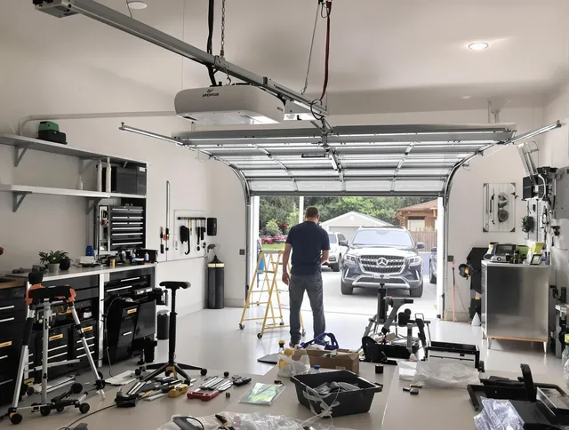 Garage door opener installation by Maywood Garage Door Repair in Maywood