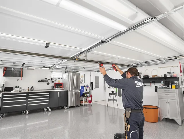 Overhead garage door repair service by Maywood Garage Door Repair in Maywood